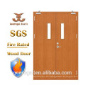 BS476 estándar 0.5hr / 1hr /1.5hr puerta contra incendios de madera